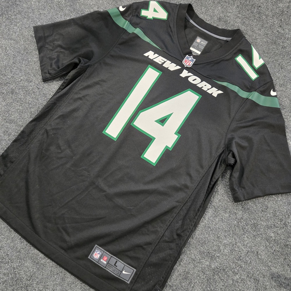 Nike NFL On Field New York Jets Sam Darnold #14 Alternate Black Jersey L Large